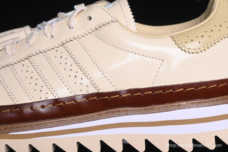 Adidas Superstar Clot Collaboration JQ6117 Preppy Style Shell Toe Casual Sneakers with Perforated Leather Upper - JQ6117