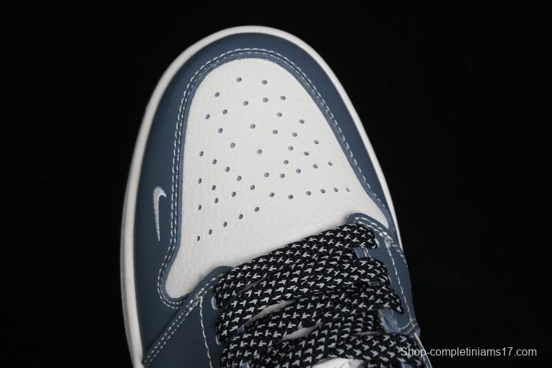 Nike Air Jordan 1 Low Stussy Collaboration Retro Basketball Shoes - XX3318-505