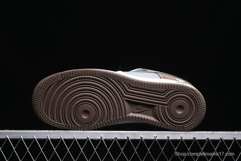 Nike Air Force 1 '07 Low Bape Collaboration - Beige Grey Brown Low Top Casual Sneakers BB6566-210