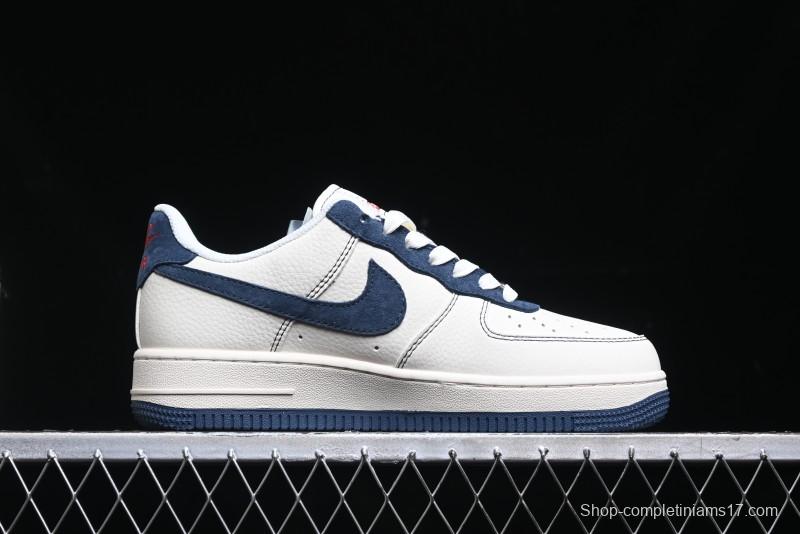 Nike Air Force 1 '07 Low Supreme Collaboration - Light Blue Suede Swoosh Casual Sneakers - XZ3328-669