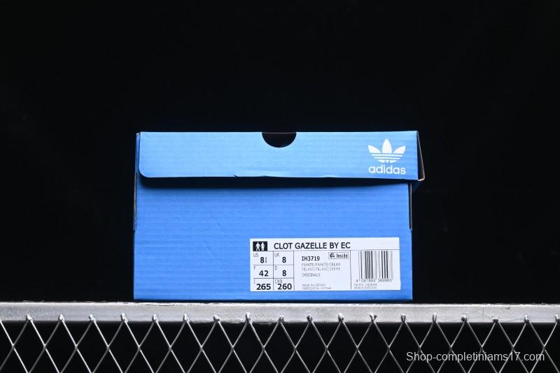 Adidas Clot x Ad Originals Gazelle Indoor Retro Casual Slip-Resistant Wear-Resistant Low-Top Sneakers - IH3719