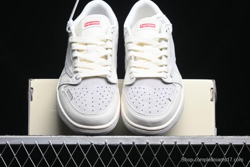 Nike Travis Scott x Fragment Design x Air Jordan 1 Low OG SP AJ1 Collaborative Sneakers - XS3086-004