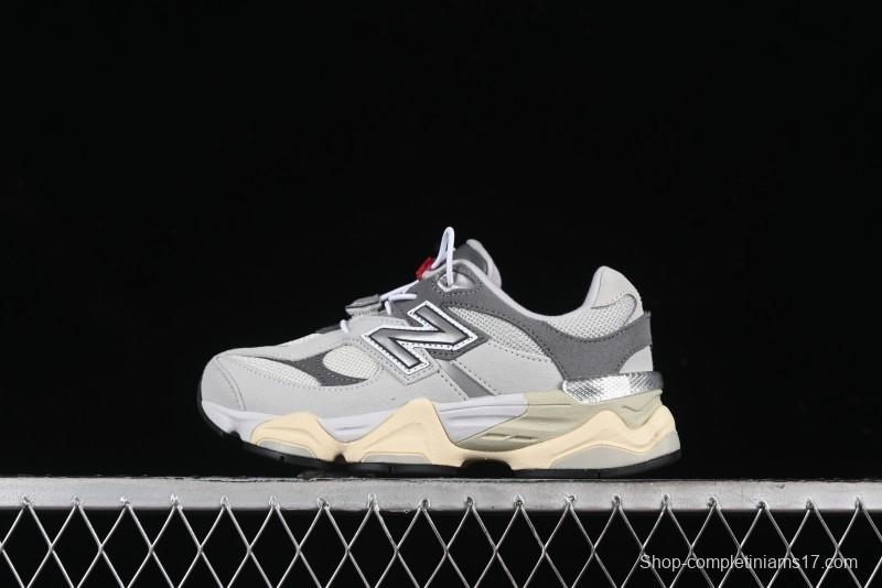 New Balance 9060 Series Hook and Loop Kids Sneakers - PV9060GRY