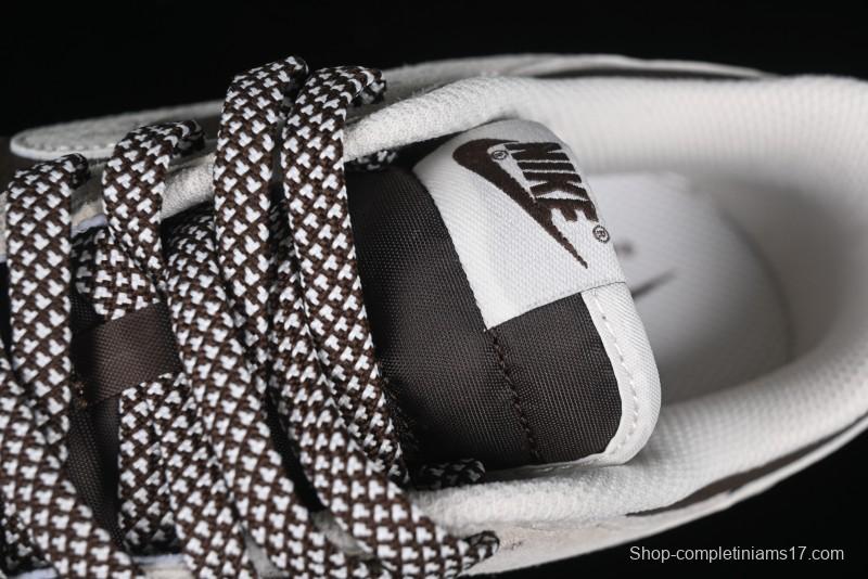 Nike SB Dunk Low Stussy Collaboration Brown Leather Swoosh Anniversary Custom Low-Top Casual Sneakers - DJ2024-062