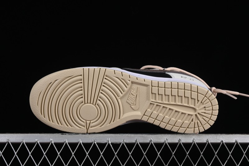 Nike Dunk Low Chestnut Letter High Street Black Brown Deconstructed SB Strap Low Top Casual Skate Shoes - DV0831-003