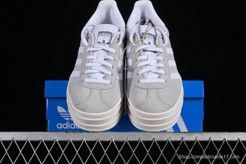 Adidas Originals Gazelle Bold HQ6893 Low-Top Sneakers with Thick Sole for Casual Wear, Slip-Resistant and Durable