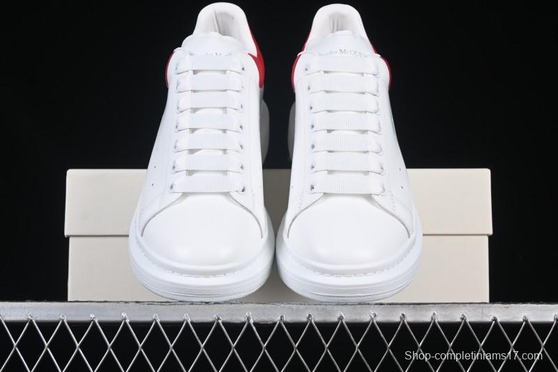 Alexander McQueen Oversized Sneakers with Red Suede Heel Detail - D.E5