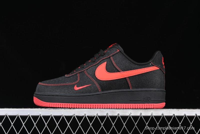 Nike Air Force 1 '07 Low Casual Sneakers in Heartbeat Orange with Full-Length Air Cushion - DF0188-015