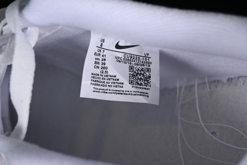 Nike Supreme x Air Force 1 '07 Low White Red Collaboration Casual Sneakers - CU9225-101