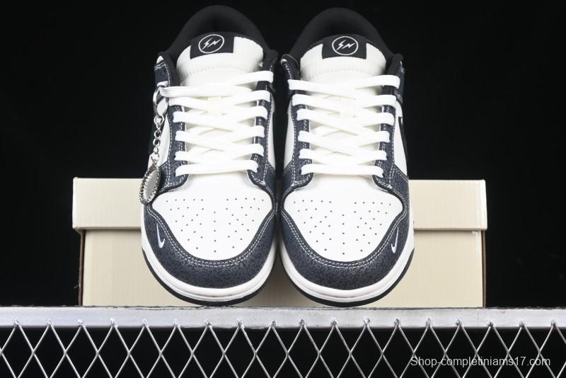 Nike SB Dunk Low Lightning Collaboration Black Swoosh Anniversary Custom Low-Top Skate Shoes - SF1029-401