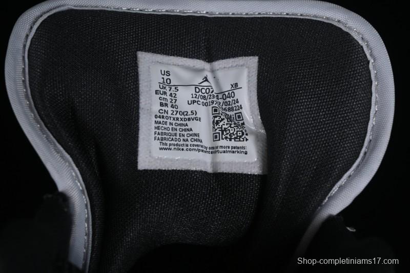 Nike Air Jordan 1 Low AJ1 Black Grey Blue Hook Basketball Shoes - DC0774-040