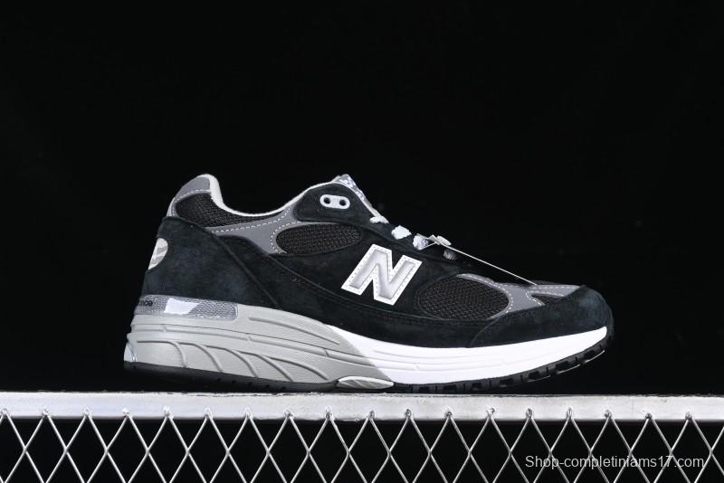 New Balance Made In USA M993 Series Classic Retro Casual Running Shoes - MR993BK