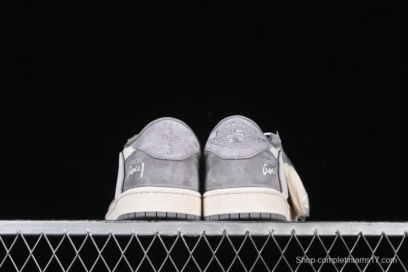 Nike Travis Scott x Fragment Design x Air Jordan 1 Low OG SP AJ1 Sneakers - DM9288-001