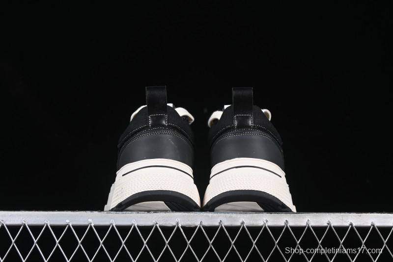 Shoot Brand Resonance Black Plum Retro Comfort Leather Anti-Slip Elevated Low-Top Casual Skate Shoes - AJD4