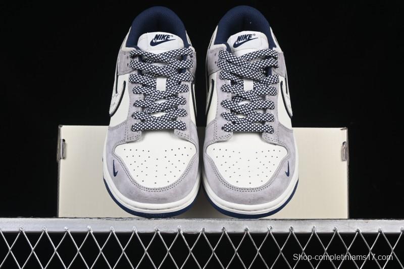 Nike SB Dunk Low MLB Collaboration Embroidered Blue Logo Anniversary Custom Low-Top Casual Skate Shoes - DJ2024-092