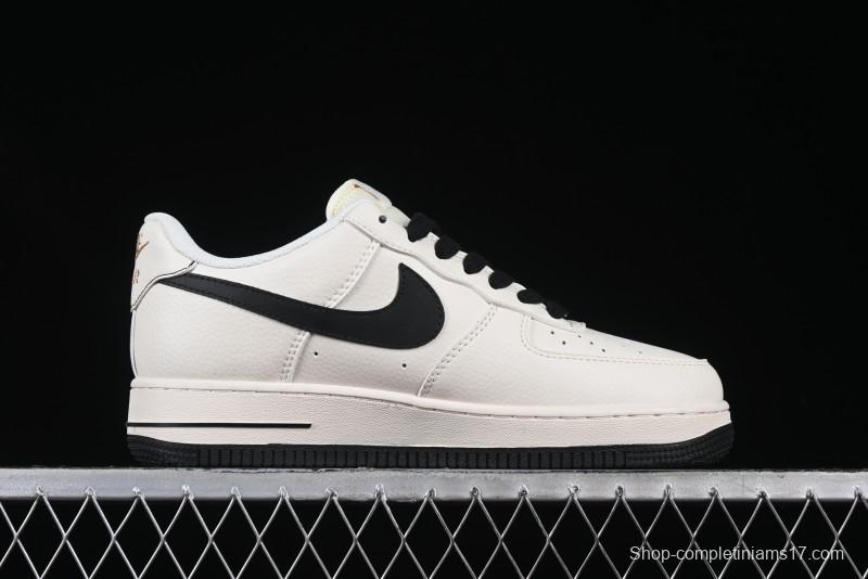 Nike Air Force 1 '07 Low Stussy Collaboration Rose Gold Embroidery Low-Top Casual Sneakers - XZ6188-720