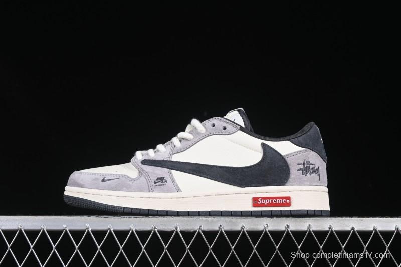 Nike Travis Scott x Fragment Design x Air Jordan 1 Low OG SP AJ1 Sneakers - SJ2068-140