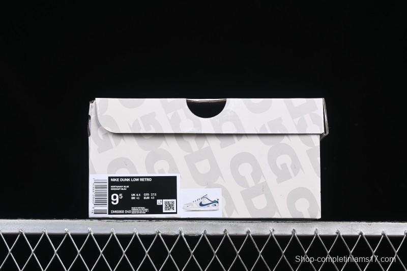Nike SB Dunk Low The North Face Collaboration Anniversary Edition Customized Low-Top Casual Skate Shoes - DM6868-040