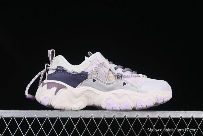 Fila Fusion Retro Mars Running Shoes with Lace-Up Design and Cushioned Sole - F12W432101FGO