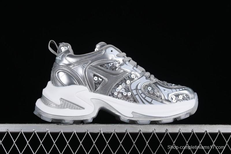 GG-CC Casual Sandals with Asymmetric Design and Cool Functional Style - 70119-3 Silver