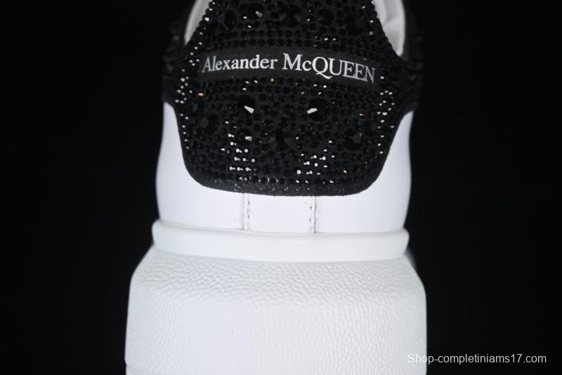 Alexander McQueen Oversized Sneakers with Black Suede Heel Detail - D.E5
