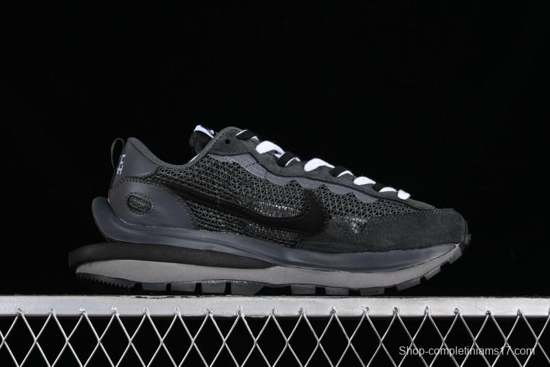 Nike Sacai VaporWaffle 3.0 Deconstructed Sneakers with Overlapping Swoosh and Double Tongue - CV1363-105