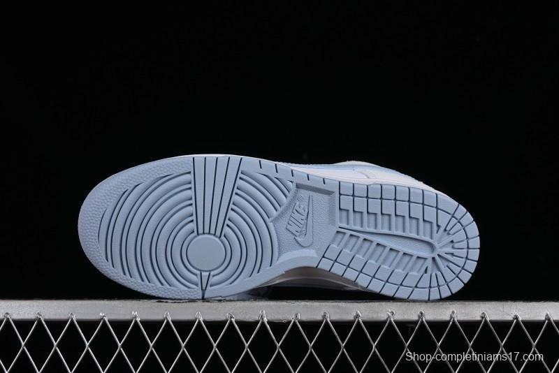 Nike SB Dunk Low Light Blue White Skateboarding Shoes - DV0831-109