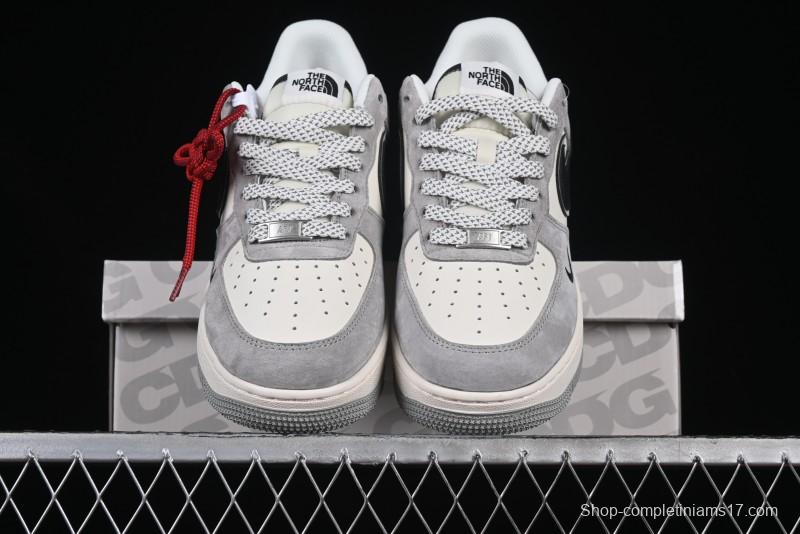 Nike Air Force 1 '07 Low The North Face Collaboration Grey Suede Casual Sneakers - XZ6188-763