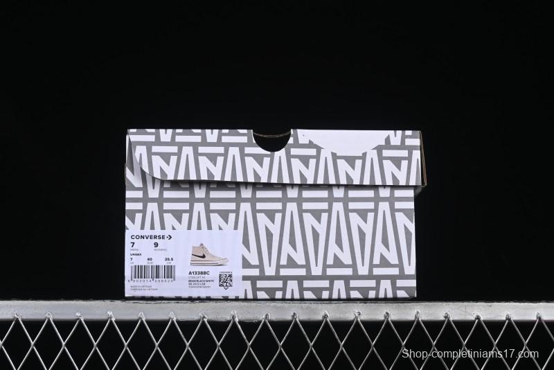 A Ma Maniere x Nike x Converse Chuck 70 High Top Sneakers with Leather and Velvet Swoosh Logo - A13388C