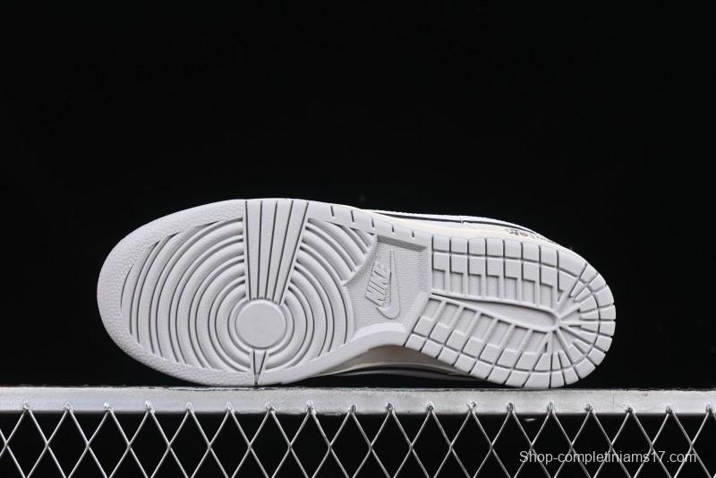 Nike SB Dunk Low The North Face Year of the Snake Light Grey Hook Anniversary Custom Low-Top Casual Skate Shoes - DM6868-007