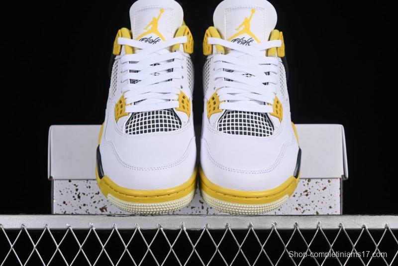 Nike Air Jordan 4 Retro Vivid Sulfur Basketball Shoes - AQ9129-101