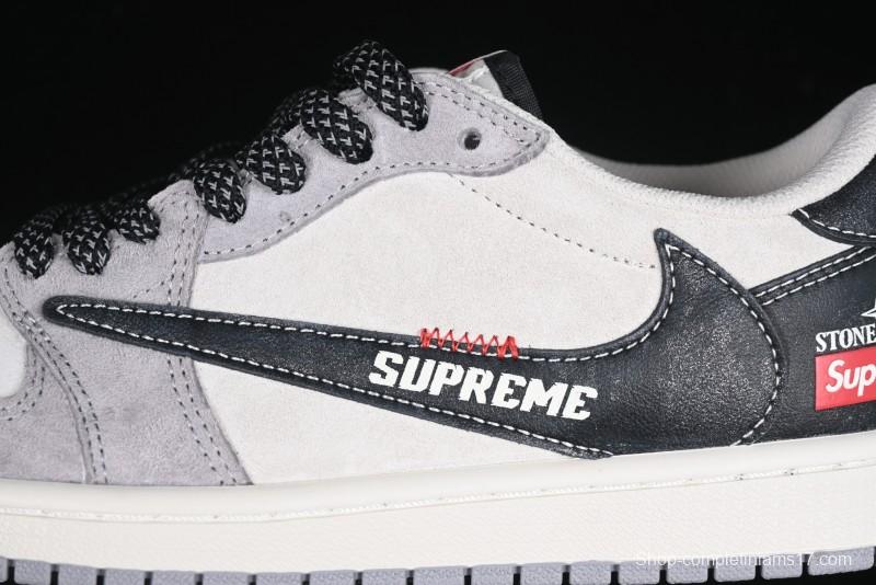 Nike Travis Scott x Fragment Design x Air Jordan 1 Low OG SP AJ1 Retro Sneakers - DM7866-050