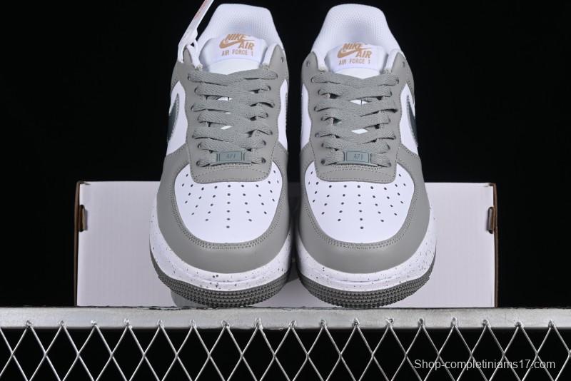 Nike Air Force 1'07 Low Grey Silver Splatter Casual Sneakers - MK5639-889