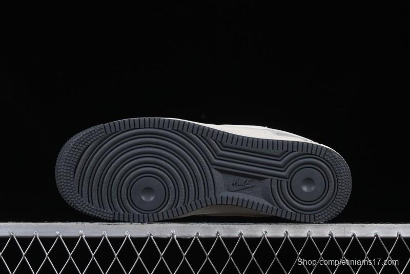 Nike Air Force 1 '07 Low Gucci Collaboration Smoke Gray Drawstring Casual Sneakers - SJ1198-105