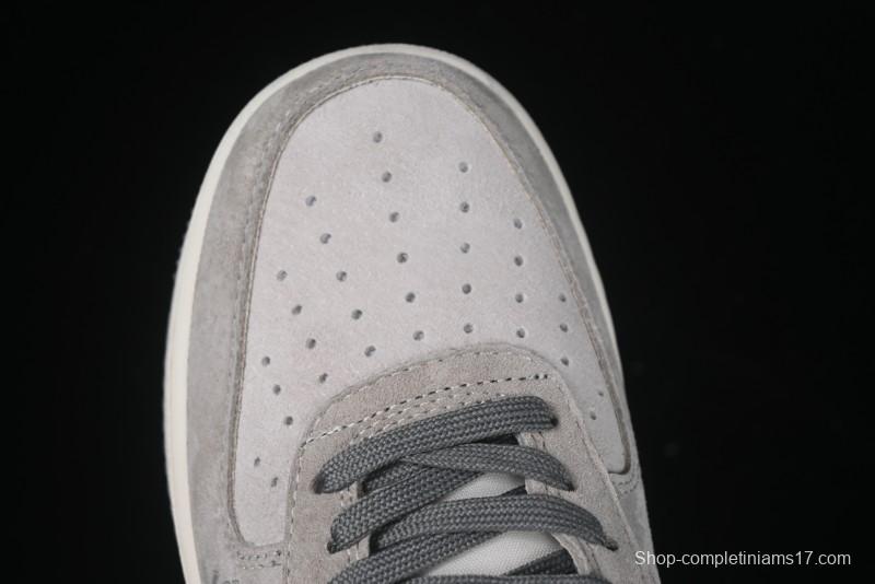 Nike Air Force 1 '07 Low Violent Bear Collaboration Grey Embroidered Swoosh Low-Top Casual Sneakers - KK1988-047