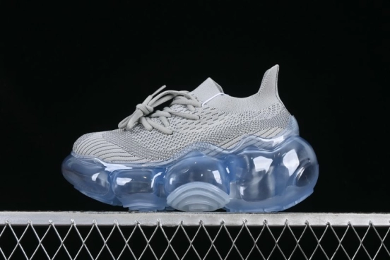 Grounds Big Bubble Heightening Thick Sole Sneakers - AJE5