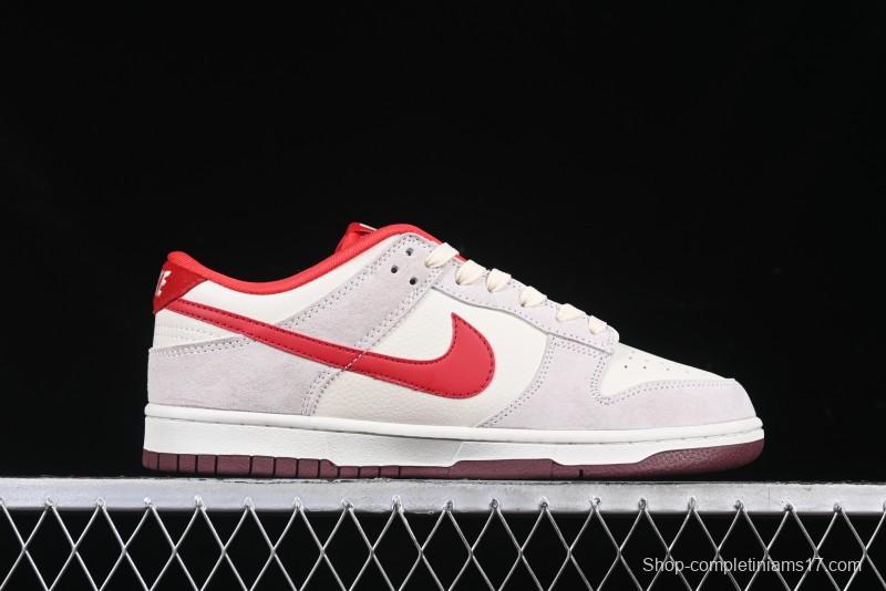 Nike SB Dunk Low Stussy Anniversary Edition Custom Sneakers with Red Swoosh - KK1333-021