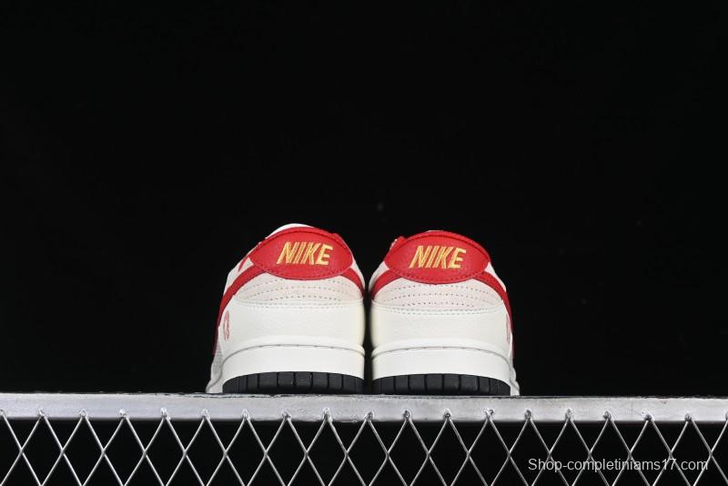 Nike SB Dunk Low Year of the Snake Limited Edition Auspicious Clouds Red Hook Anniversary Custom Low-Top Casual Skate Shoes - DJ2024-094