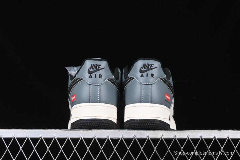 Nike Air Force 1 '07 Low Supreme Collaboration Sneakers in Blue Grey - XZ6188-385