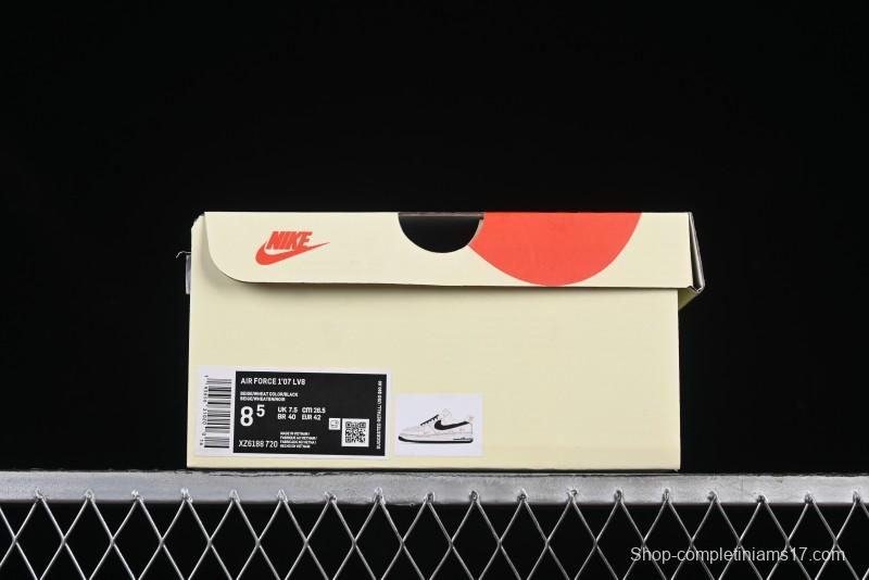 Nike Air Force 1 '07 Low Stussy Collaboration Rose Gold Embroidery Low-Top Casual Sneakers - XZ6188-720