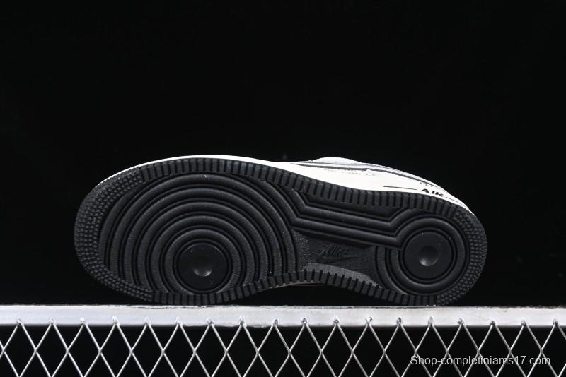 Nike Air Force 1'07 Low The North Face Collaboration - Grey Black Reflective Swoosh Casual Sneakers - DM6688-007