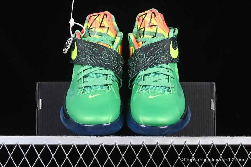 Nike KD 4 Weatherman All Star Basketball Shoes with Zoom Air Cushion and Adaptive Fit System - FN6247-300