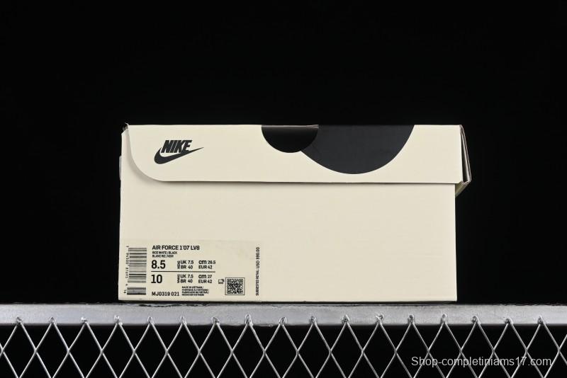 Nike Air Force 1 '07 Low Classic Black Mini Swoosh Starry Sky Casual Sneakers - MJ0319-021