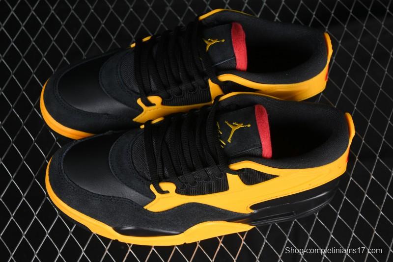 Nike Air Jordan 4 Remastered Retro Sneakers in White Green with Gum Sole - FQ7939-007