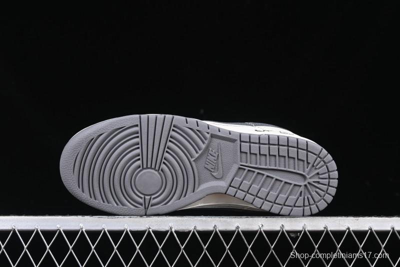 Nike SB Dunk Low Supreme Anniversary Customized Casual Skate Shoes with Double Mini Swoosh - XX3168-303