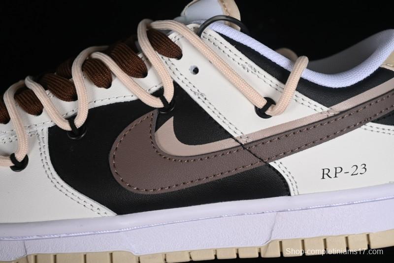 Nike Dunk Low Chestnut Letter High Street Black Brown Deconstructed SB Strap Low Top Casual Skate Shoes - DV0831-003