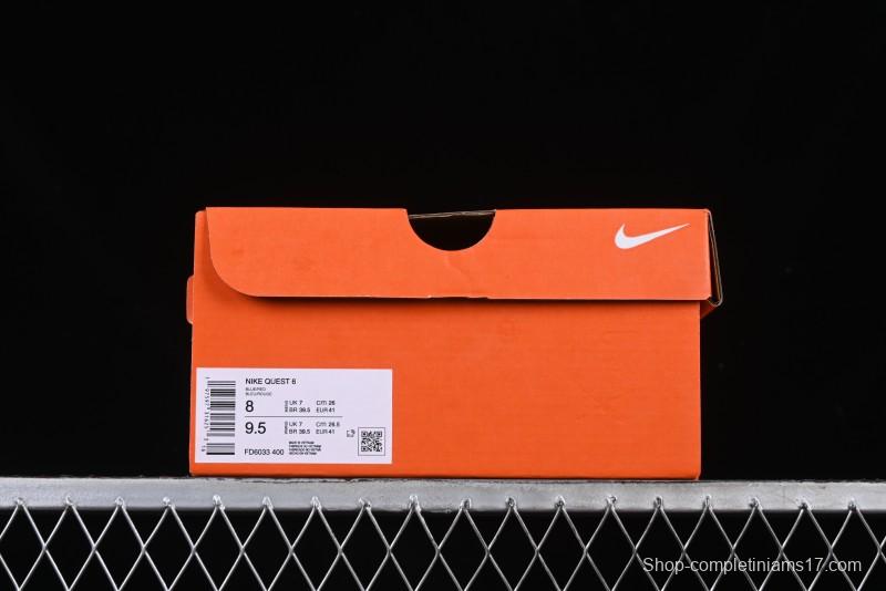 Nike Quest 6 Extreme Series Cushioned Lightweight Running Shoes - FD6033-400