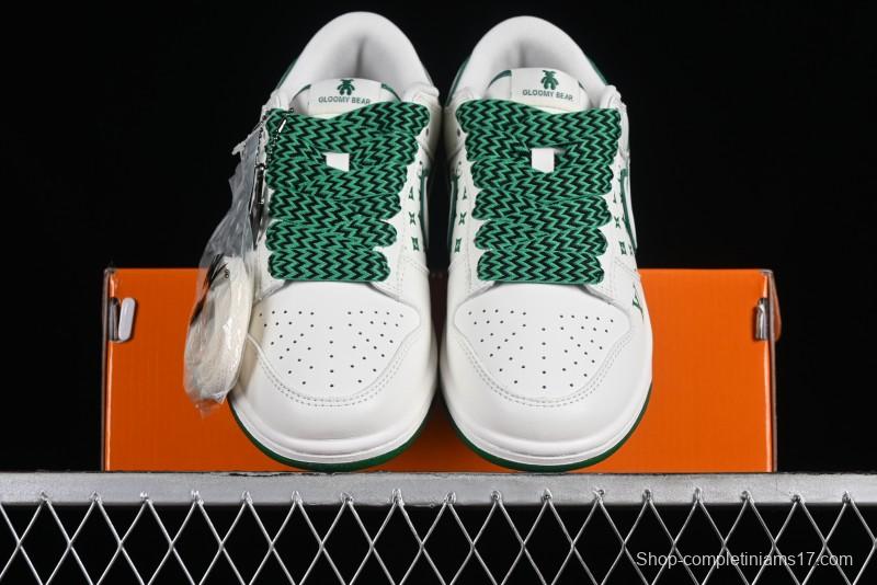 Nike SB Dunk Low LV Collaboration - Beige Green Violent Bear Anniversary High-End Custom Low-Top Casual Skate Shoes - SJ2068-241