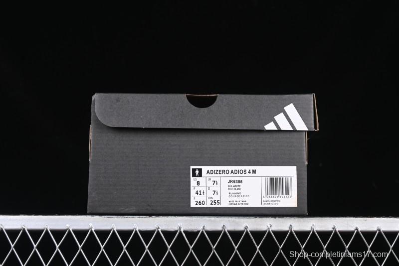 Adidas Adizero Adios 4 M Running Shoes Lightweight Breathable Low-Top - JR6355