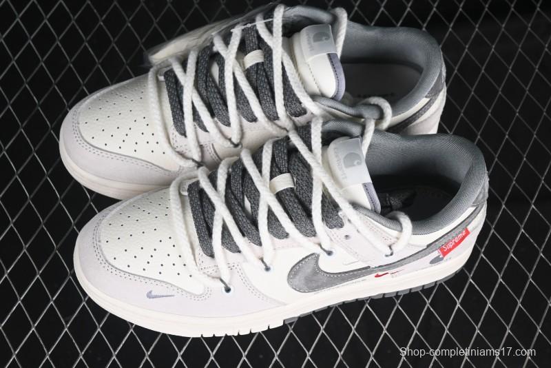 Nike SB Dunk Low Carhartt x Supreme Collaboration Anniversary Edition Customized Low-Top Casual Skate Shoes - YX5066-239